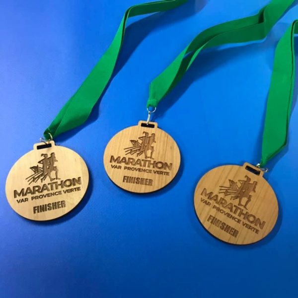 médaille finisher marathon var provence verte