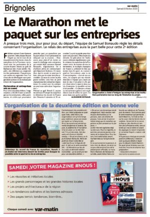 Le Marathon Var Provence Verte vise les entreprises - Var Matin