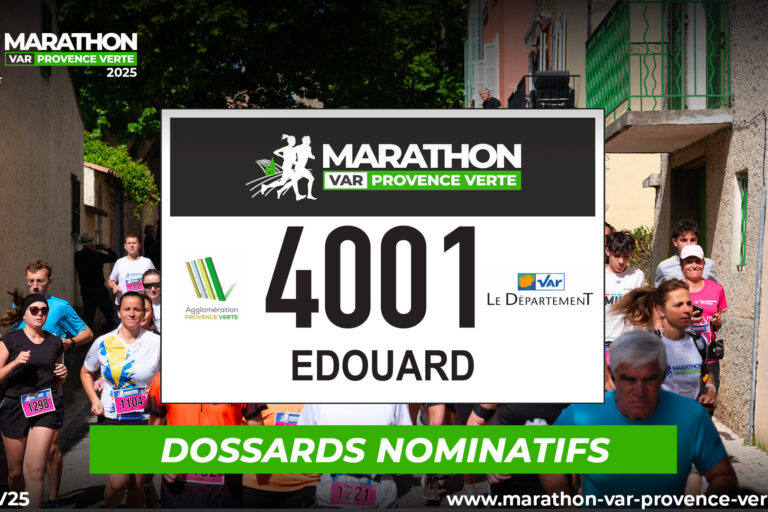 Dossard Marathon Var Provence Verte 10km