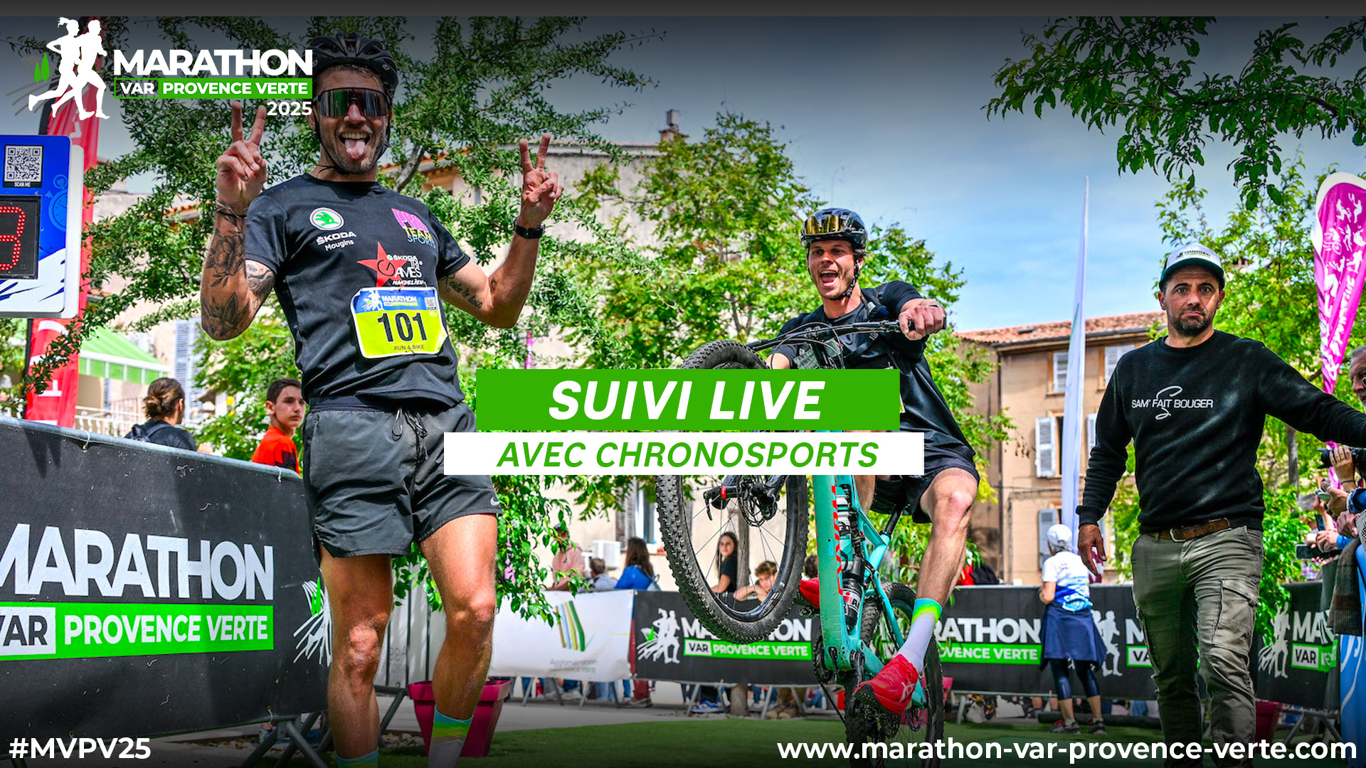 suivi live du marathon var provence verte avec Chronosports