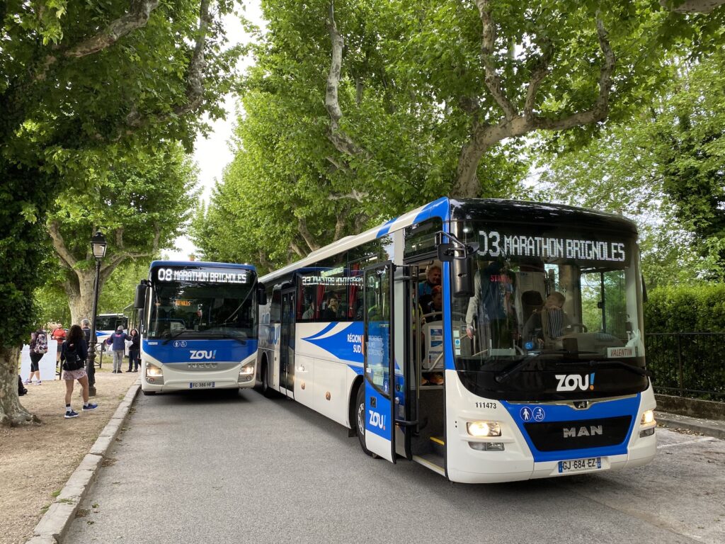 marathon shuttles Var Provence Verte Brignoles